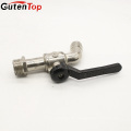 Gutentop Black Handle und Zink Material Bibcock Schlauchhahn für Garten Wasser